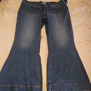 Classic Blue High Rise Flare Women's Jeans Size 17